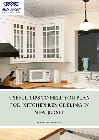 Useful Tips to Help you Plan for Kitchen Remodeling in New Jersey