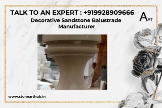 Decorative Sandstone Balustrade Manufacturer - Call Now 9928909666