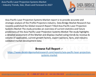 Asia-Pacific Laser Projection Systems Market report