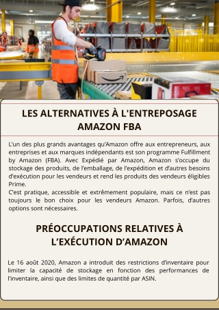 Les alternatives à l'entreposage Amazon FBA