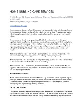 HOME NURSING CARE SERVICES (2)