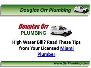 Licensed Miami Plumber in FL Shares Tips on Saving Money on