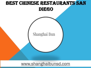 Best Chinese Restaurants San Diego