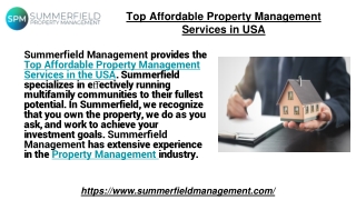 Top Affordable Property Management Services in USA