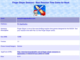 Finger Slayer Seasons - Best Reaction Time Game for Nook