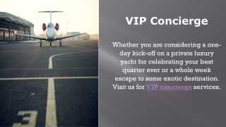 VIP Concierge