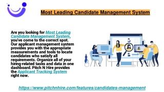 Most Leading Candidate Management System