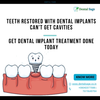 Restore your teeth with dental implants | Best Dentist Yelahanka | Dental Sage