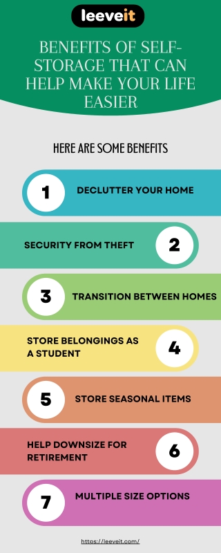 Benefits of Self Storage That Can Help Make Your Life Easier