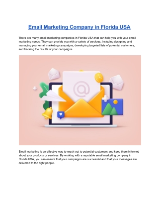 Email Marketing Company in Florida USA