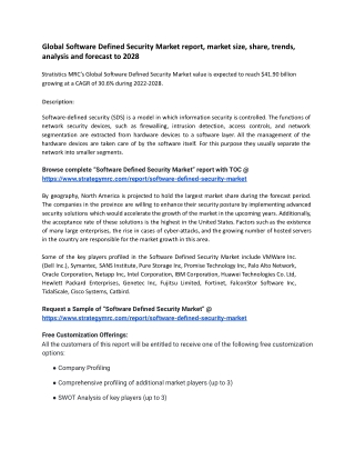 Software Defined Security Market