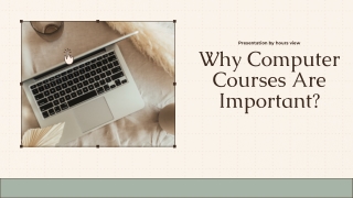 Why Computer Courses Are Important?