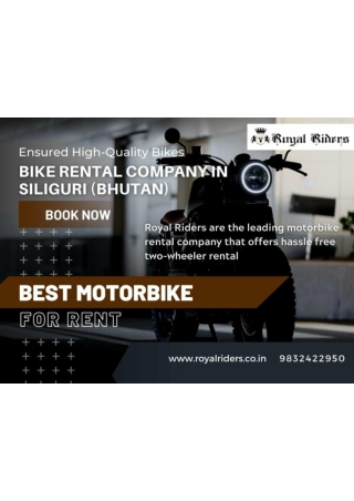 Rental bike agency in Siliguri