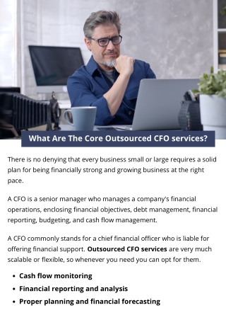 What Are The Core Outsourced CFO services?