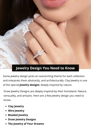 Jewelry Design You Need to Know