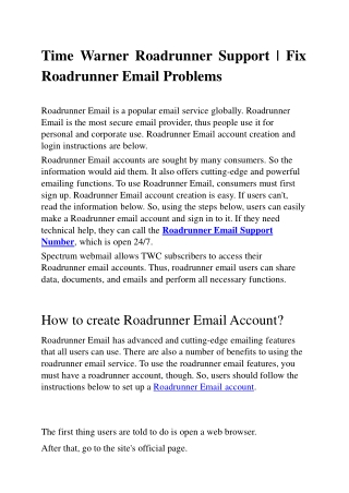 Time-Warner-Roadrunner-Support-Fix-RR-Email-Problems