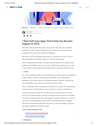 7 Best Self-Care Apps That’ll Help You Become Happier In 2023