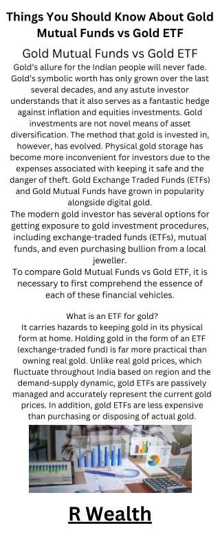 Things You Should Know About Gold Mutual Funds vs Gold ETF