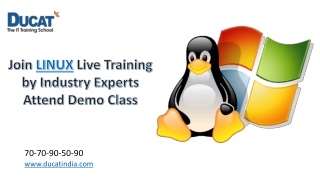 Join LINUX Live Training by Industry Experts Attend Demo Class