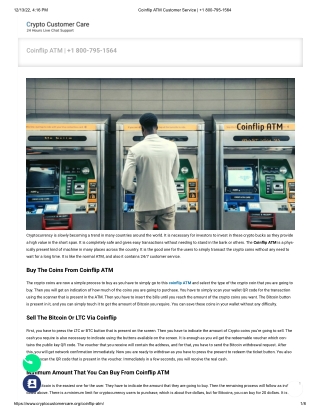 Coinflip ATM Customer Service