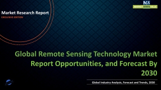 Remote Sensing Technology Market to Reach US$ 42.5 billion by 2030