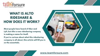 What Is Alto Rideshare &  How Does It Work