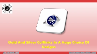 Gold And Silver Cufflinks In A Huge Choice Of Designs