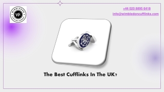 The Best Cufflinks In The UK