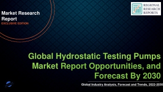 Hydrostatic Testing Pumps Market surpassing a valuation of US$ 1785.28 million b
