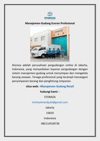 Manajemen Gudang Eceran Profesional