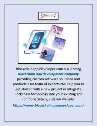 Blockchain App Development Company | Blockchainappsdeveloper.com