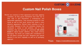Custom Nail Polish Boxes