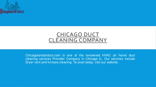 Chicago Duct Cleaning Company Chicagolandairduct.com