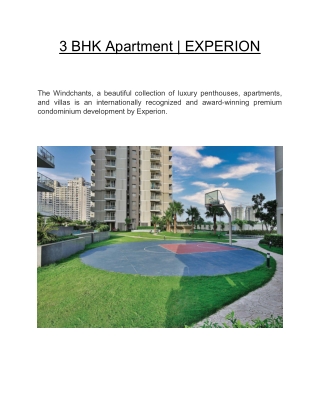 3 BHK Apartment | EXPERION