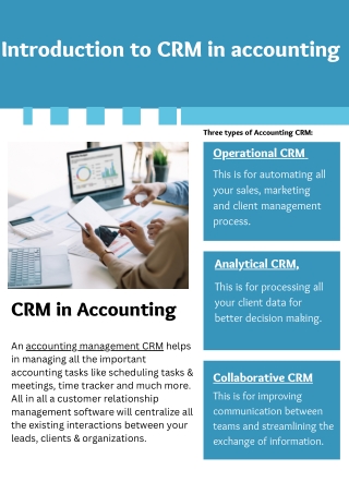 Introduction of CRM in accounting | Ausuma