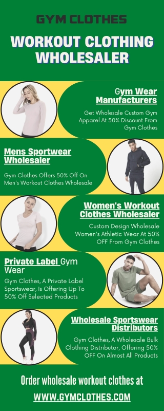 Get Up to 50% Off from Top Workout Clothing Wholesaler, Gym Clothing