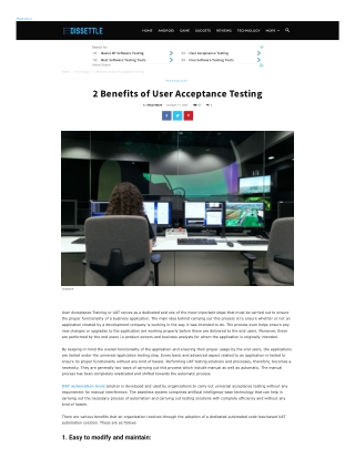2 Benefits of User Acceptance Testing