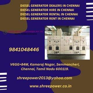 Diesel Generator dealers in chennai