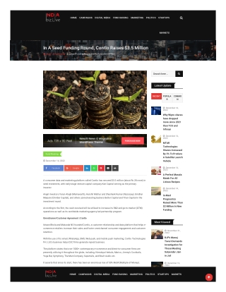 In A Seed Funding Round, Contlo Raises $3.5 Million