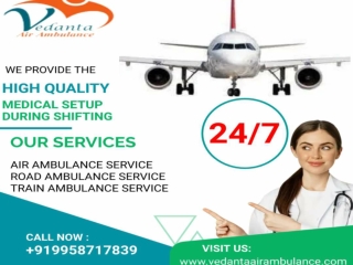 Vedanta Air Ambulance Service in Pune with Best Facility