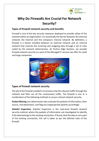 Why Do Firewalls Are Crucial For Network Security