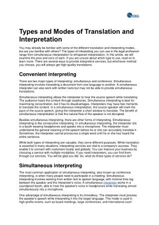 Interpreter Services