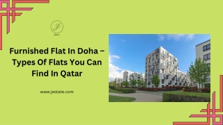 Furnished Flat In Doha – Types Of Flats You Can Find In Qatar