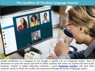 The Qualities Of The Best Language Teacher