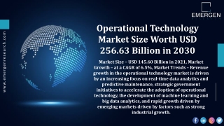 Operational Technology Market Share, Key Market Players, Trends & Forecast, 2030