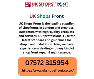 Shop Front Fitters