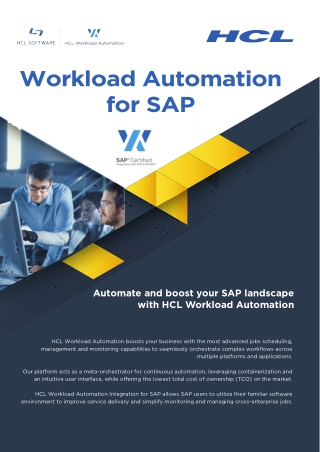 Workload Automation for SAP