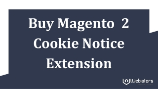 Buy Magento  2 Cookie Notice Extension