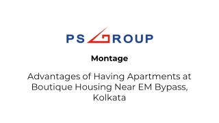 Advantages of Having Apartments at Boutique Housing in Kolkata