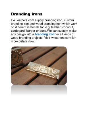 Branding irons